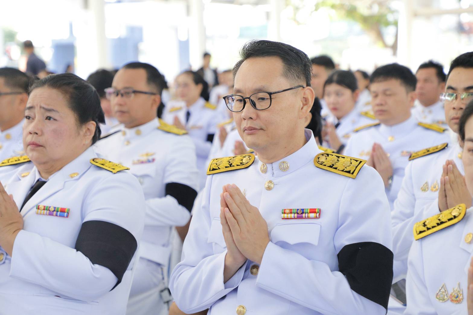 title - วันอังคารที่ 31 มีนาคม 2569 เวลา 07.00 น. นายประเสริฐ กาญจนเกียรติกุล ปฏิรูปที่ดินจังหวัดบุรีรัมย์ พร้อมด้วยเจ้าหน้าที่ ส.ป.ก.บุรีรัมย์ ร่วมรัฐพิธีที่ระลึก 